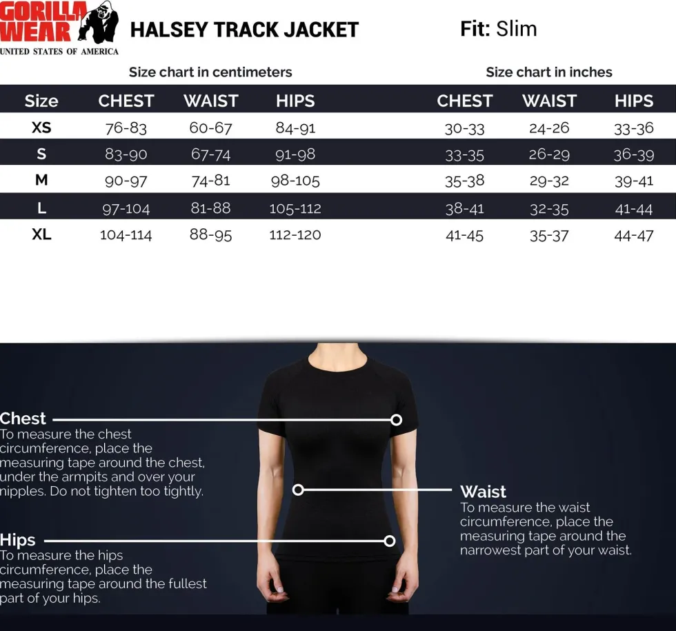 Gorilla Wear Halsey Trainingsjas - Zwart