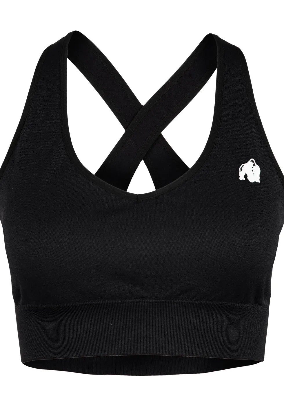 Gorilla Wear Hilton Seamless Sportbeha - Zwart