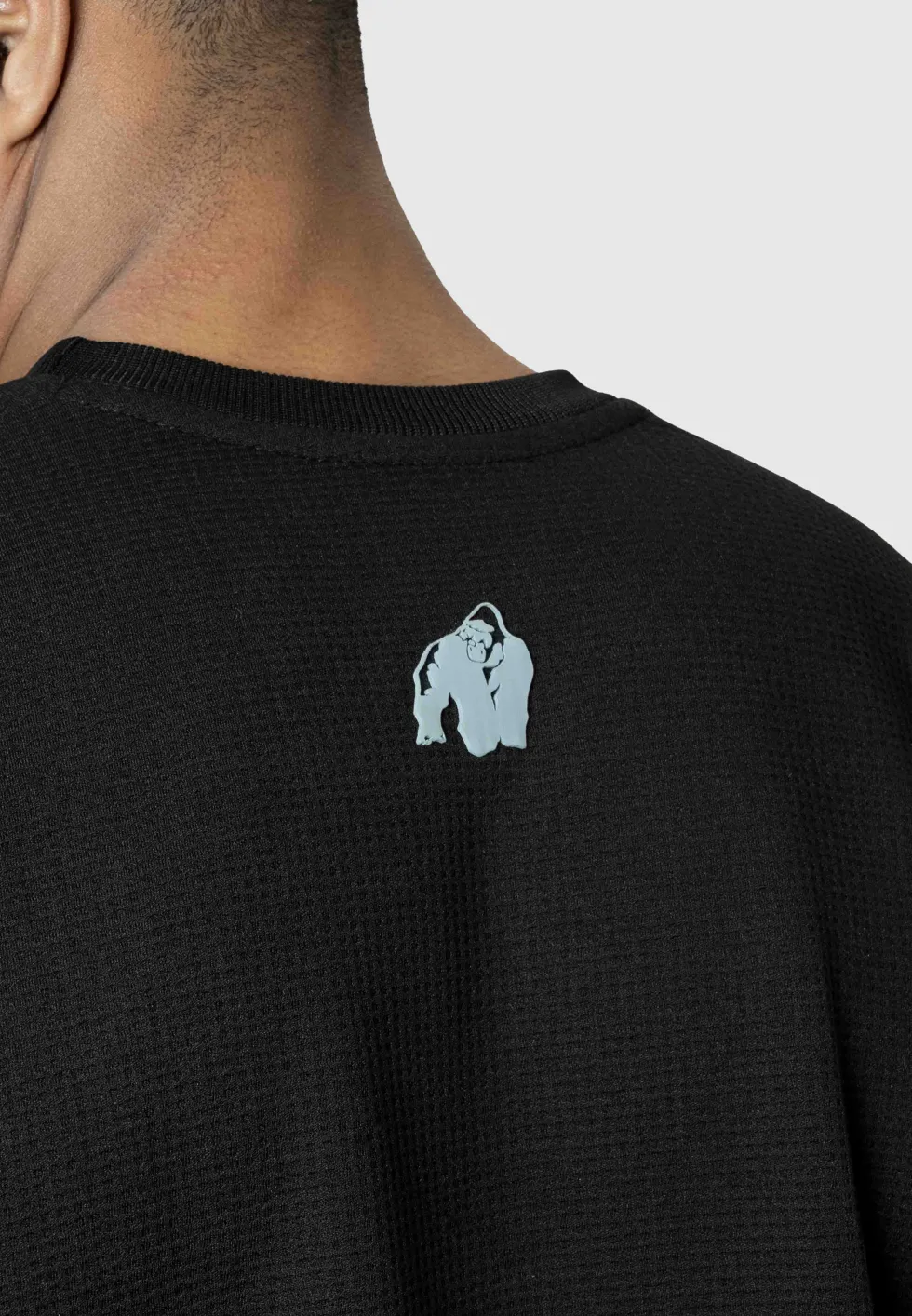 Gorilla Wear Idaho Oversized Waffle T-shirt - Zwart