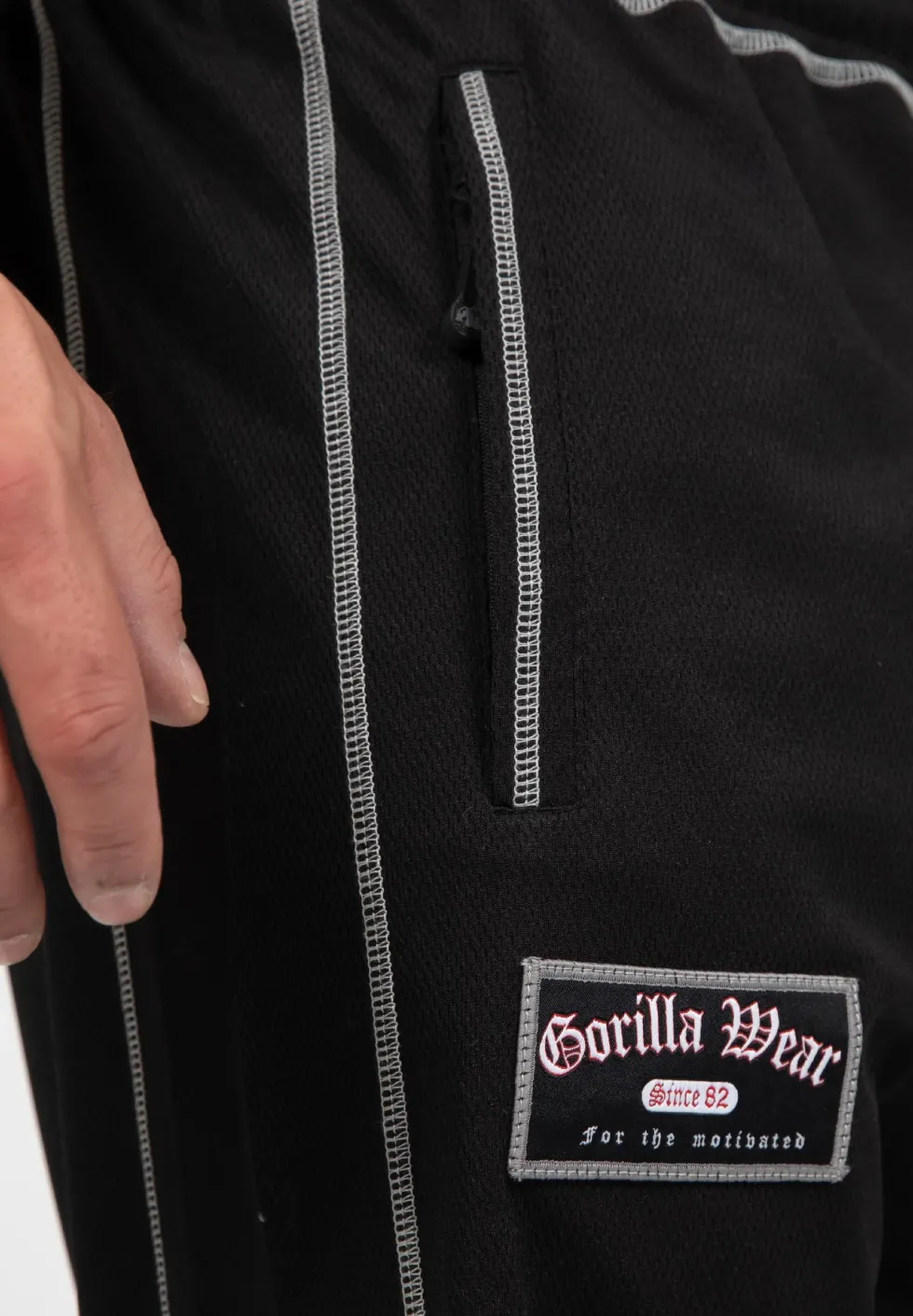 Gorilla Wear Marlow Mesh Pants - Zwart/Grijs