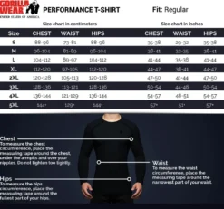 Gorilla Wear Performance T-Shirt - Zwart/Rood