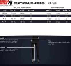 Gorilla Wear Quincy Seamless Legging - Zwart
