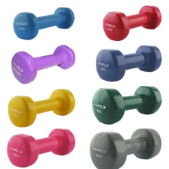HMS Gietijzeren Dumbbell met Vinyl Coating - 2 kg