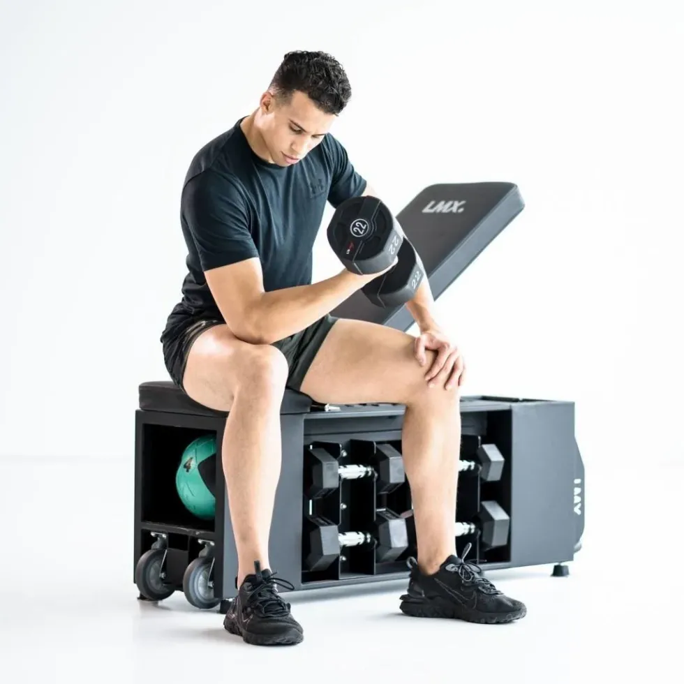 Lifemaxx Ronde PU Dumbbell Set - 2 x 30 kg