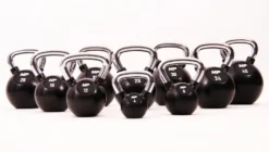Muscle Power Rubberen Kettlebell - Zwart - 20 kg