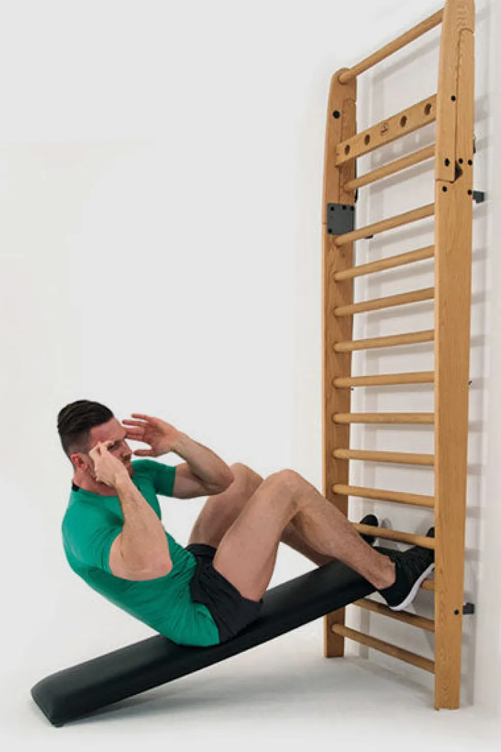 Nohrd WallBar Schuine Trainingsbank voor Wallbar - Zwart Leer - Tweedekans