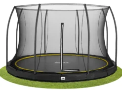 Salta Comfort Edition Ground Trampoline met Veiligheidsnet - 396 cm - Zwart