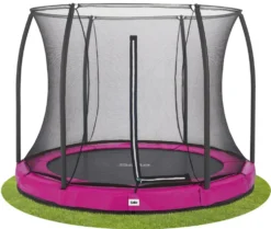 Salta Comfort Edition Ground Trampoline met Veiligheidsnet - 251 cm - Roze