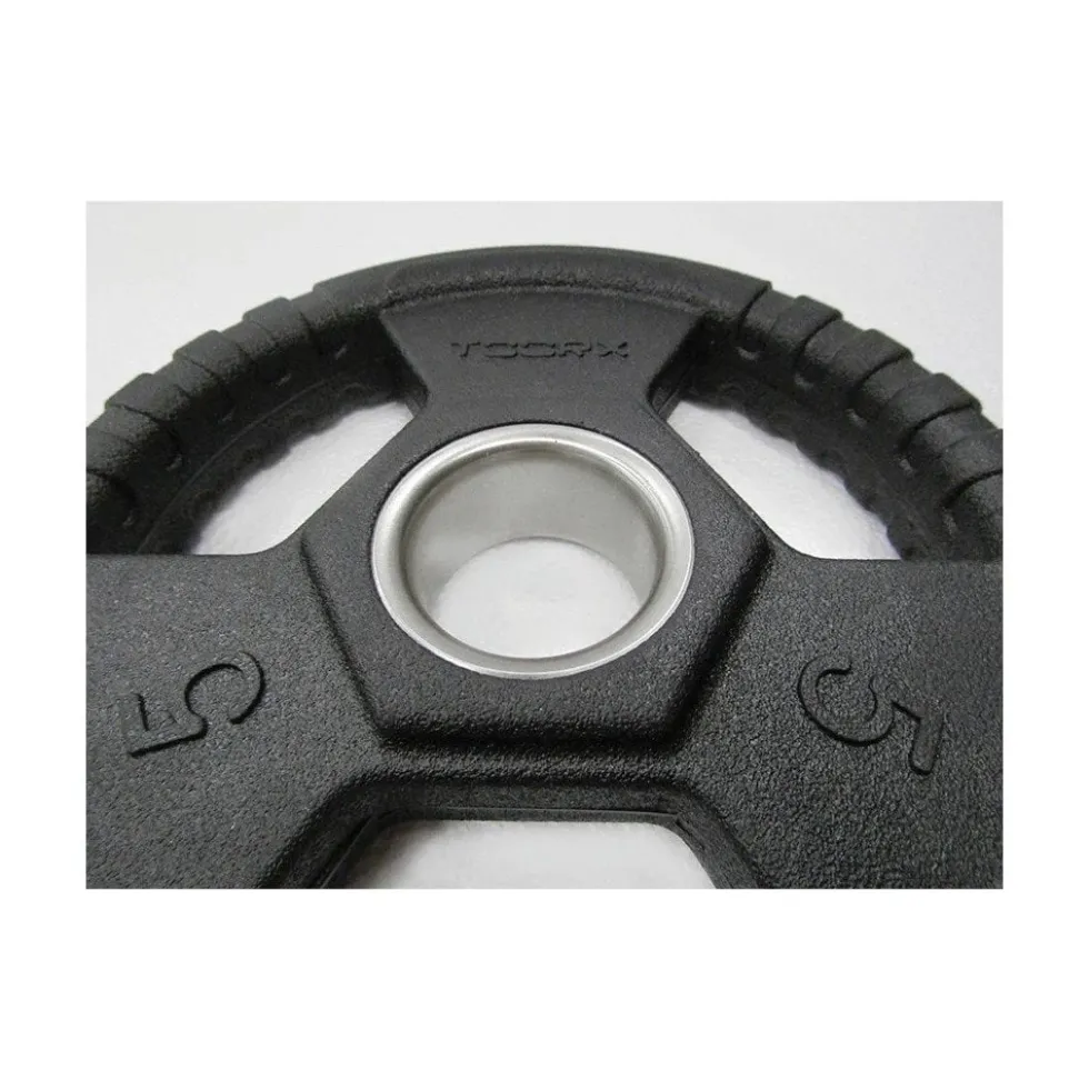 Toorx Fitness Rubber Olympische Halterschijf 50 mm - 5 kg - Per stuk