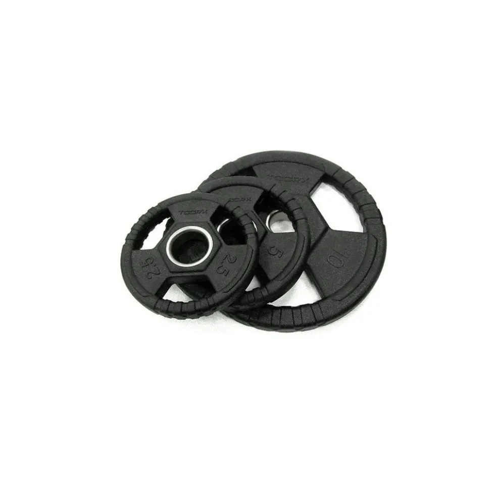 Toorx Fitness Rubber Olympische Halterschijf 50 mm - 10 kg - Per stuk