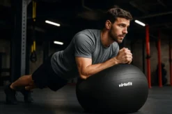 VirtuFit Anti-Burst Fitnessbal Pro - Gymbal - Swiss Ball - met Pomp - Zwart - 65 cm
