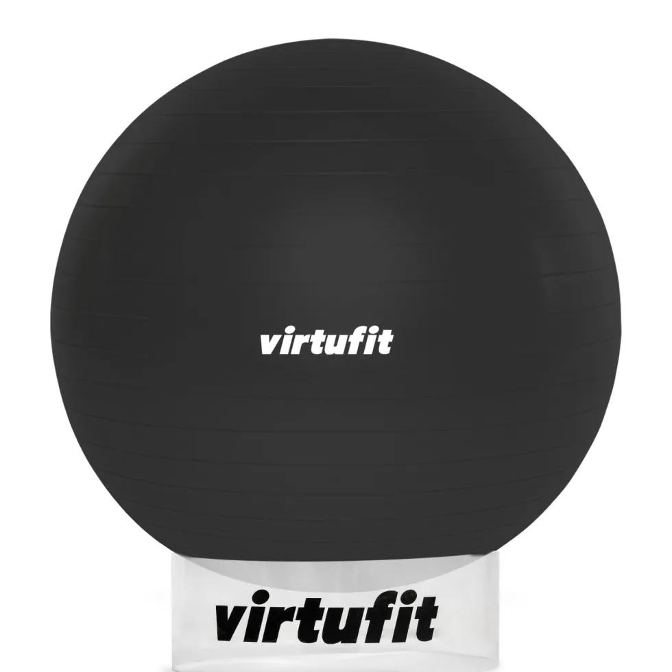 VirtuFit Anti-Burst Fitnessbal Pro met Balhouder - Grijs - 65 cm