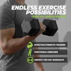 VirtuFit Hexa Dumbbell Pro - 5 kg - Per Stuk