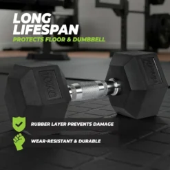 VirtuFit Hexa Dumbbell Pro - 6 kg - Per Stuk