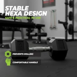 VirtuFit Hexa Dumbbell Pro - 6 kg - Per Stuk