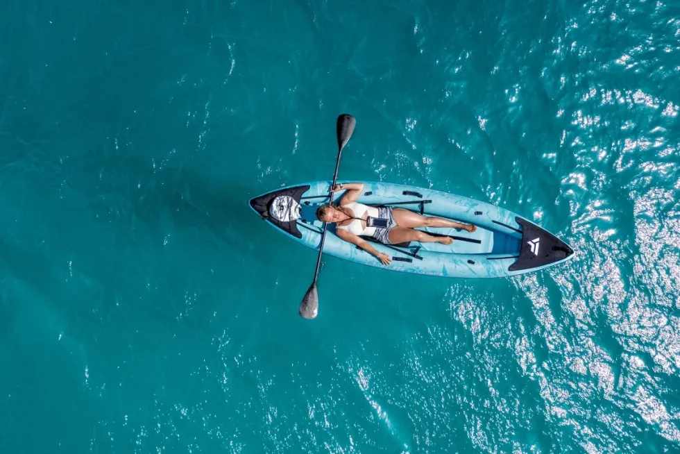 VirtuFit Kayak 335 set - Inclusief extra zitje, 2 peddels en pomp