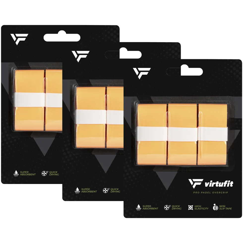 VirtuFit Pro Padel Overgrip - Orange - 9 Stuks