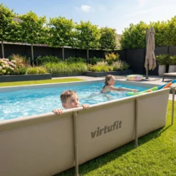 VirtuFit Rechthoekig Zwembad - 260 x 180 x 66 cm - Beige
