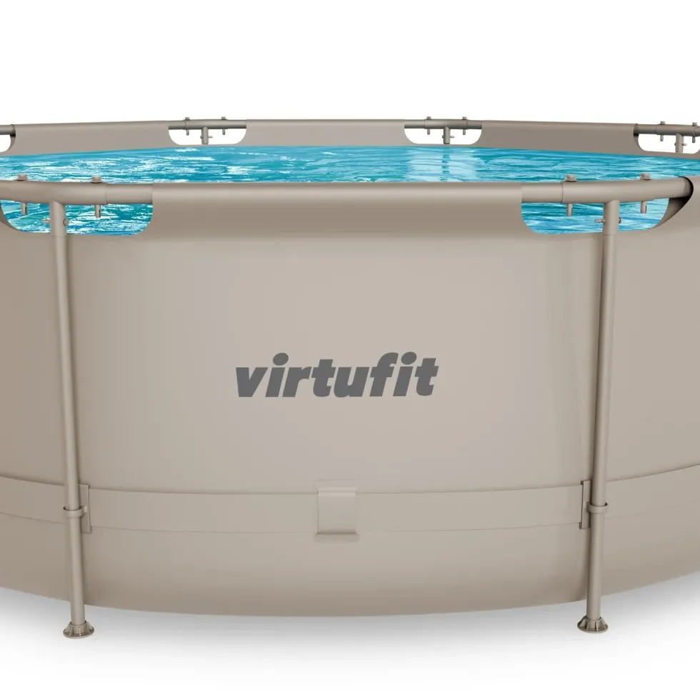 VirtuFit Rond Zwembad - Ø305 x 76 cm - Beige - Inclusief Filterpomp
