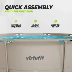 VirtuFit Rond Zwembad - Ø244 x 76 cm - Beige