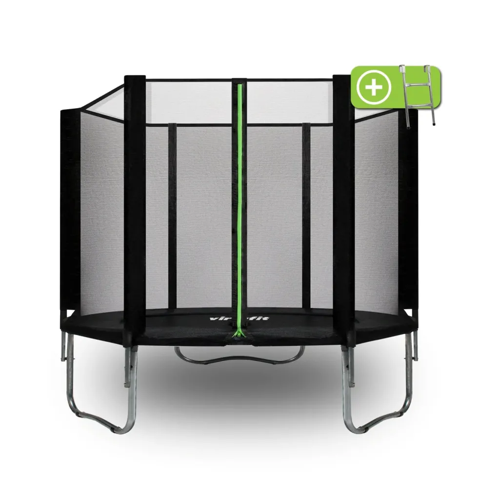 VirtuFit Trampoline met Veiligheidsnet - Zwart - 251 cm